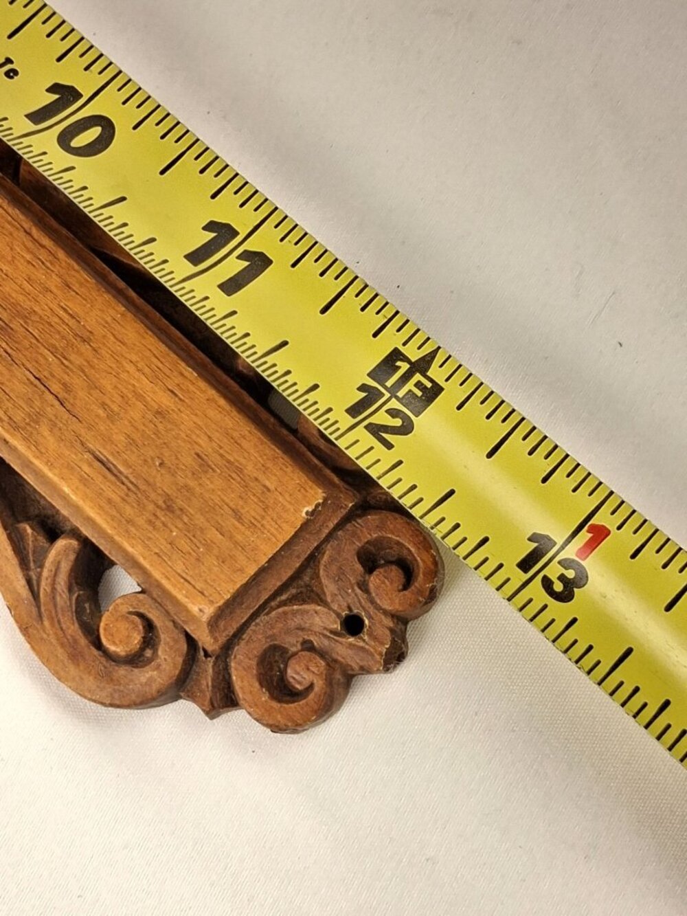 Vtg Burwood Faux Wood Ornate Jesus Crucifix w/INRI Religious Cross 13" x 8.5" - Picture 6 of 14